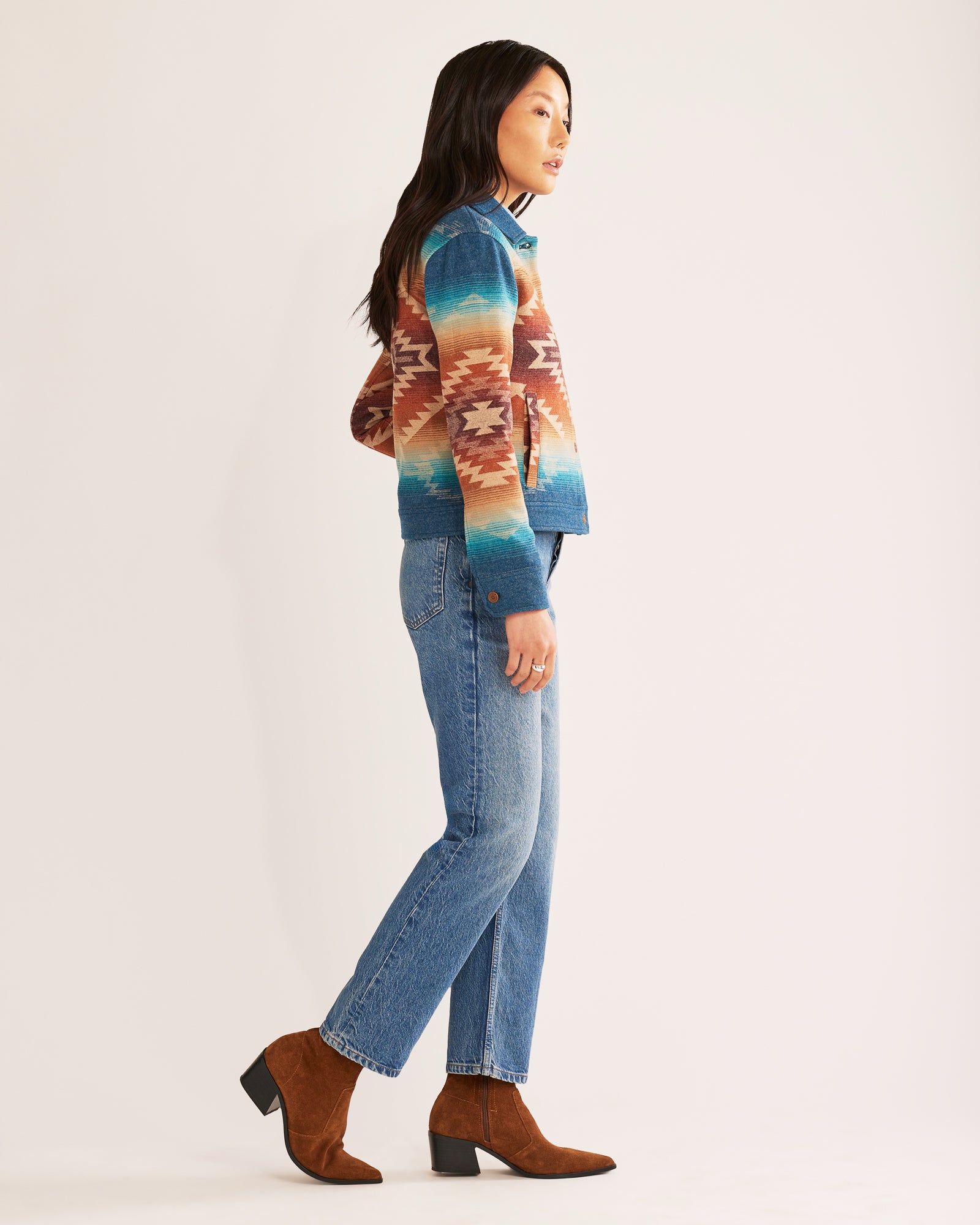 Canyon Wool Jacket <br> Turquoise Pagosa Springs
