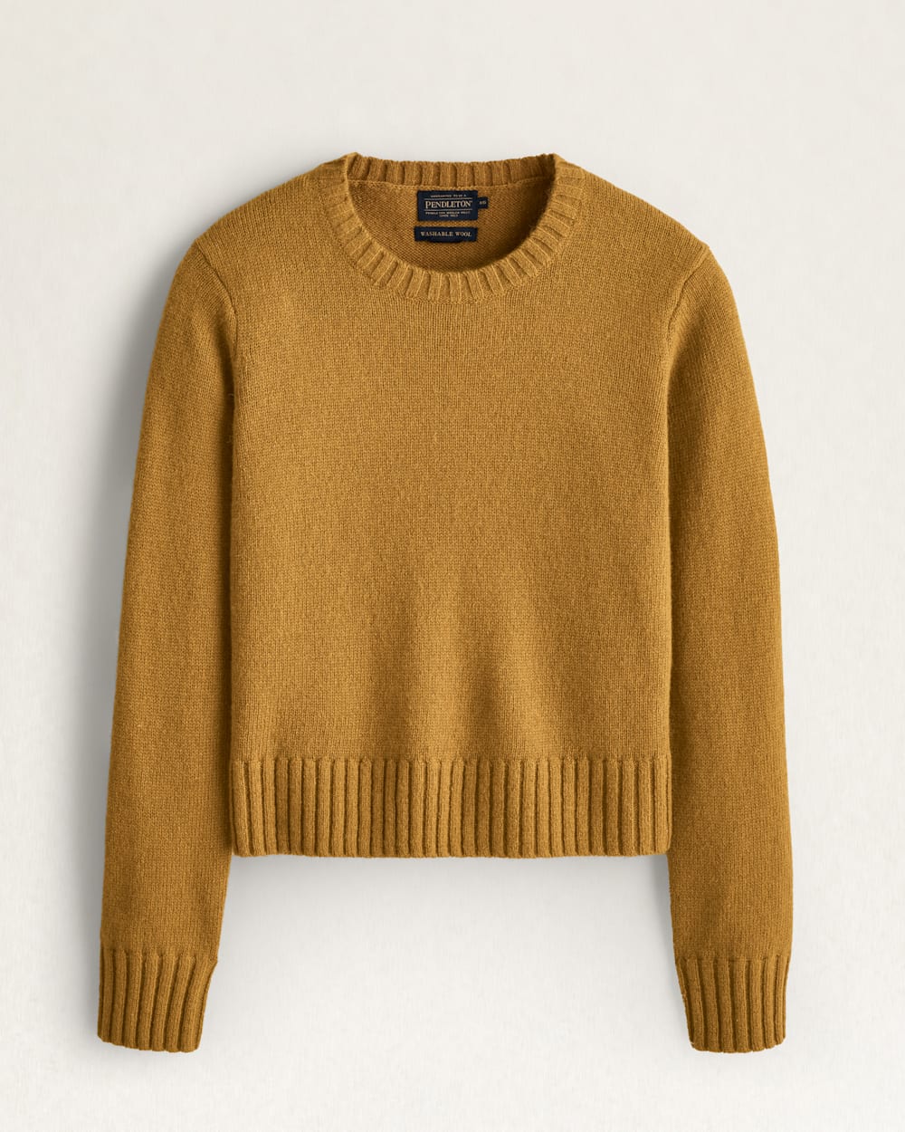 WOMEN'S SHETLAND COLLECTION SWEATER<br>DEEP GOLD