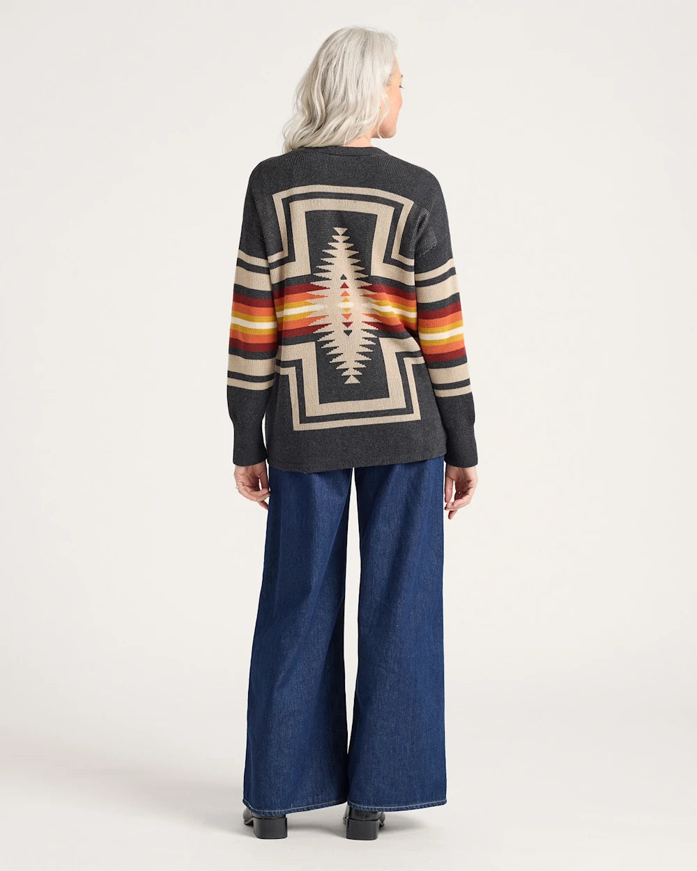 WOMEN'S SIERRA SPRINGS COTTON CARDIGAN<br>CHARCOAL HEATHER