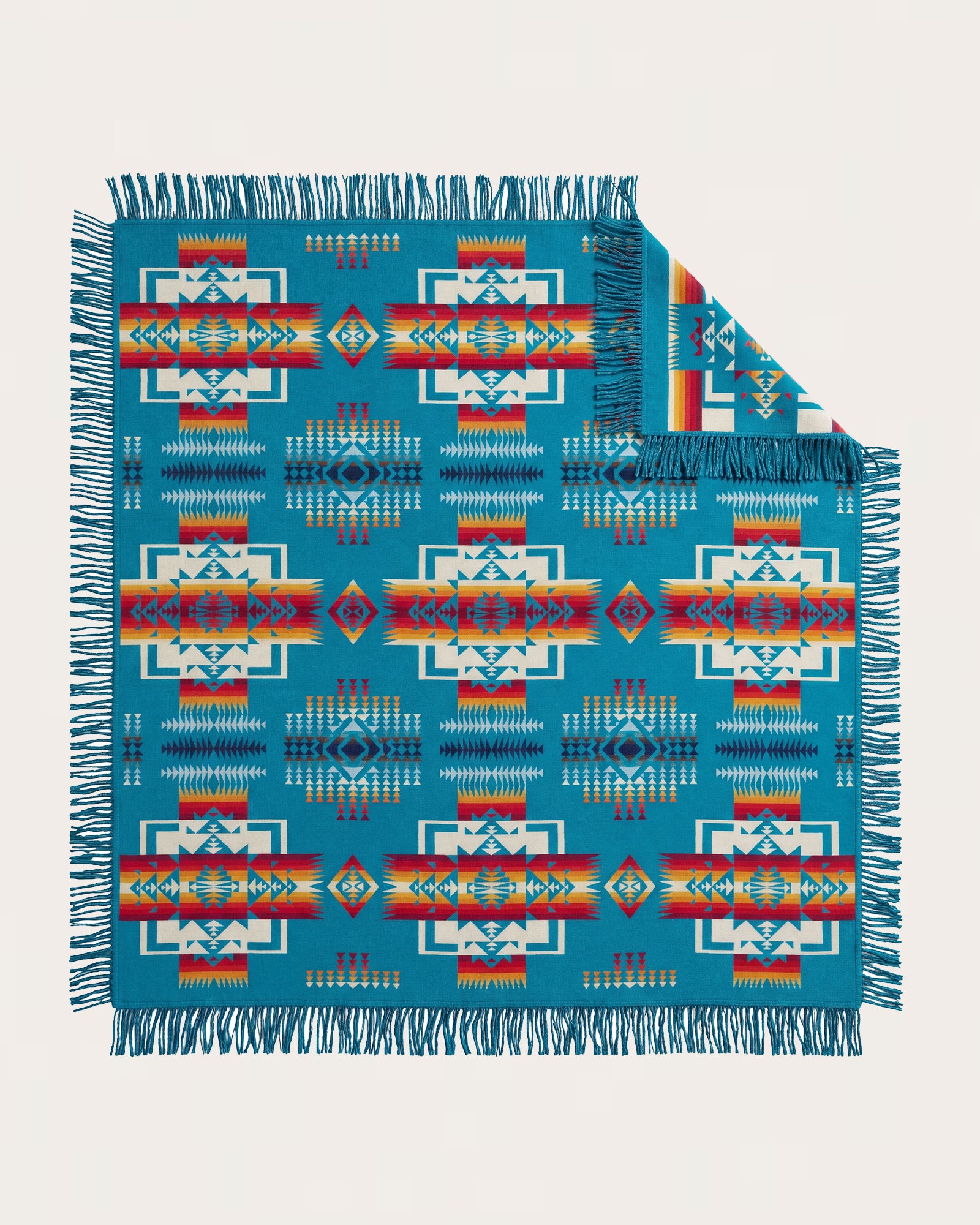 PENDLETON Chief Joseph ブランケット ターコイズ CHIEF JOSEPH FRINGED SHAWLTURQUOISE