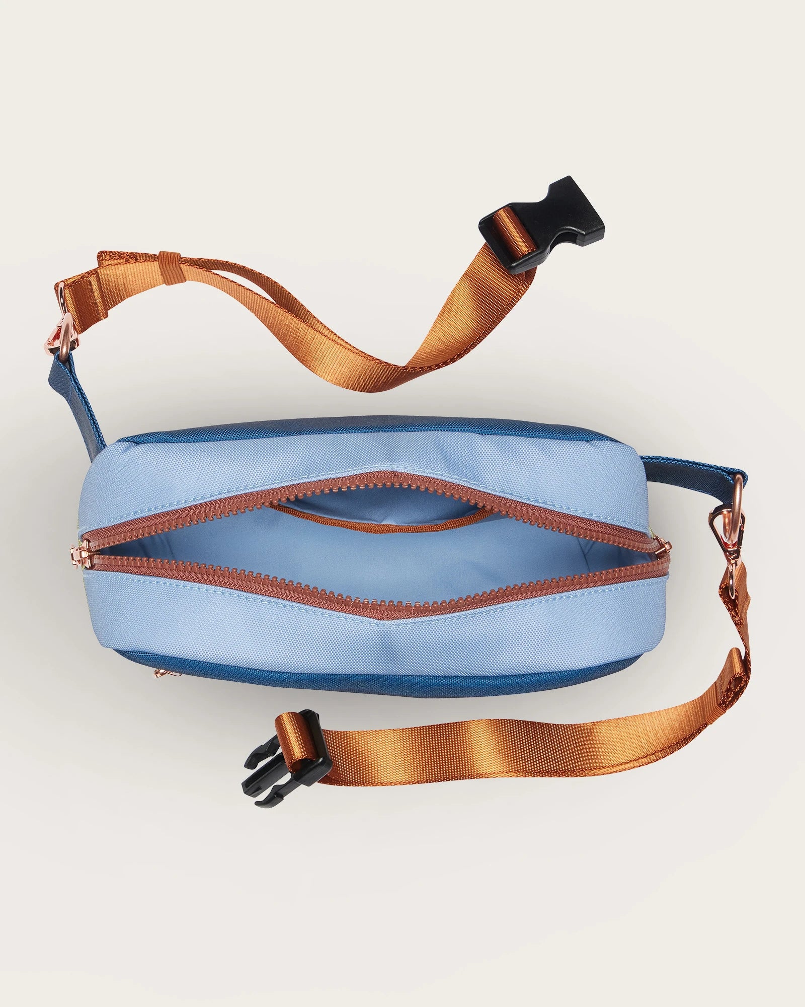 HARDING BEACH CANOPY CANVAS WAISTPACK<br>BLUE MULTI