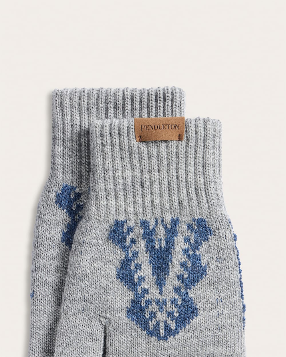 AUTUMN BIRCH MERINO KNIT TEXTING GLOVES<br>GREY