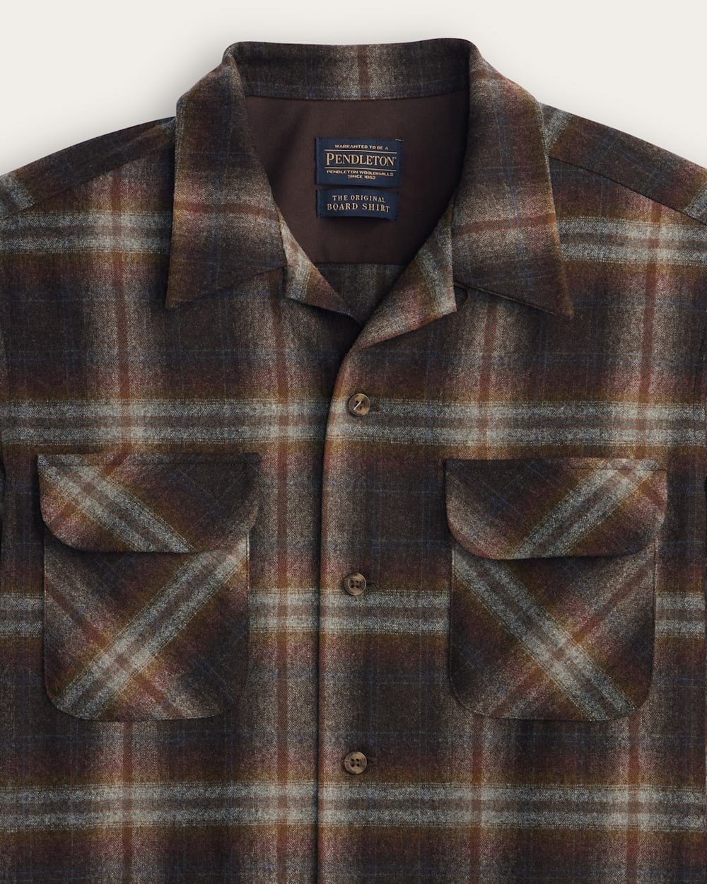 MEN'S PLAID BOARD SHIRT<br>GREY MIX/MULTI OMBRE