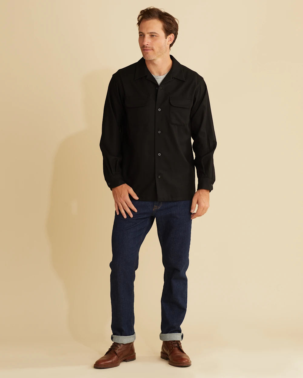 MEN'S BOARD SHIRT<br>BLACK