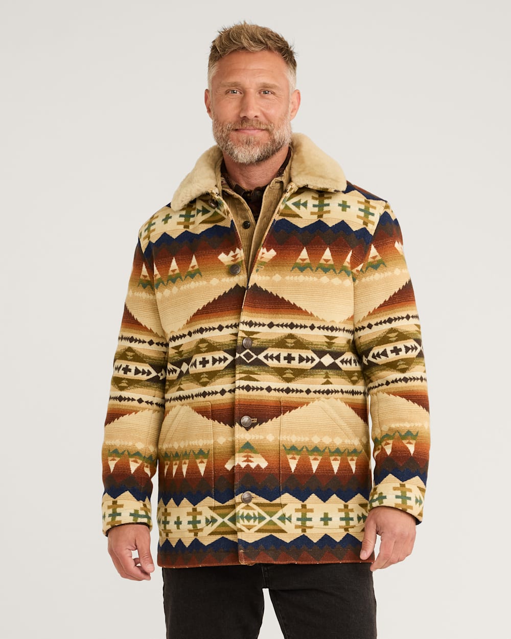 MEN'S BROWNSVILLE SHEARLING COLLAR COATTAN SOLSTICE CANYON