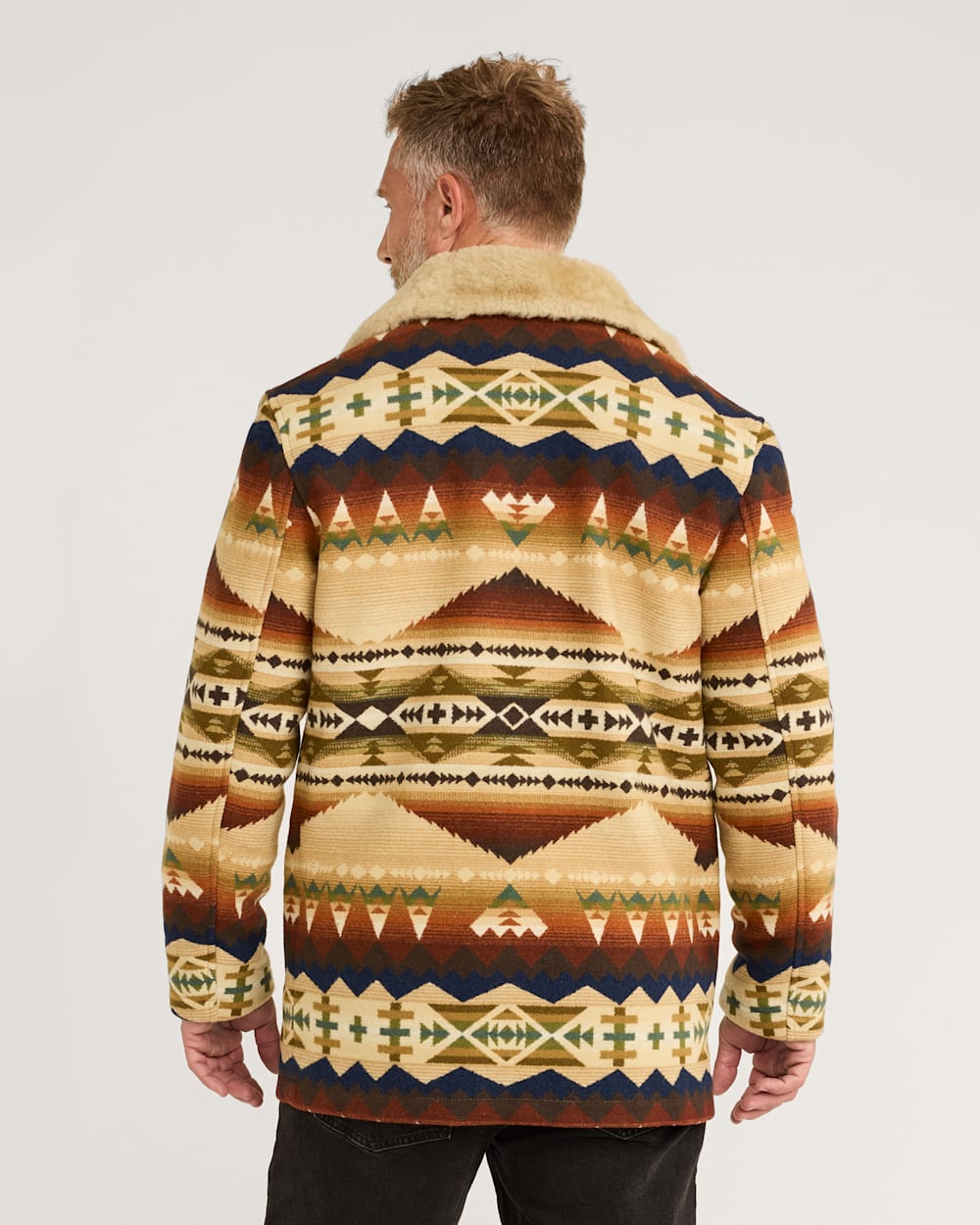 MEN'S BROWNSVILLE SHEARLING COLLAR COAT<br>TAN SOLSTICE CANYON
