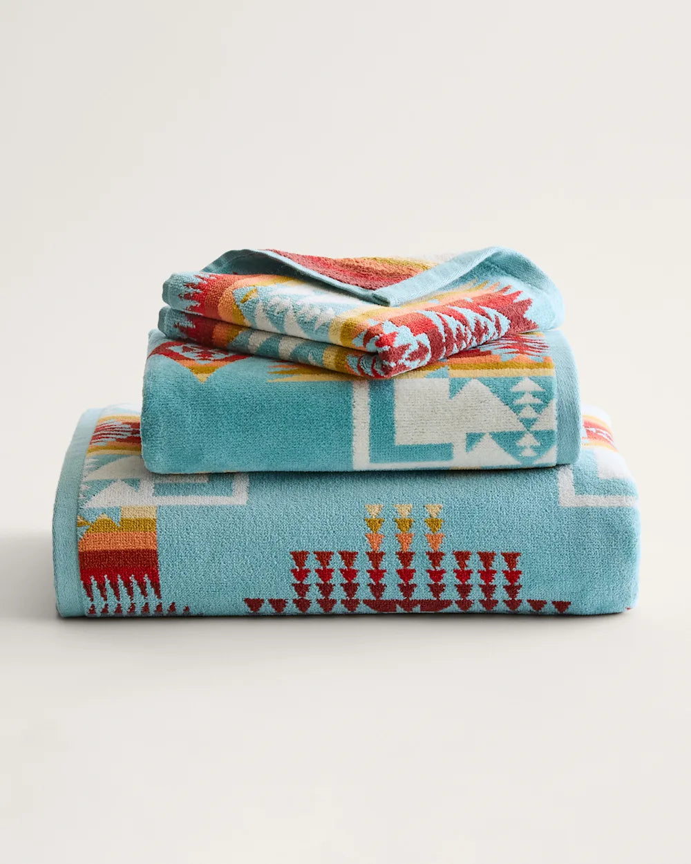 CHIEF JOSEPH 3PC TOWEL SET<br>AQUA
