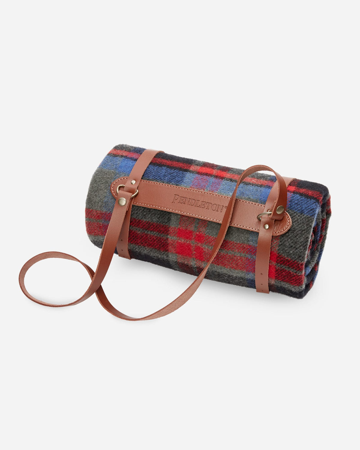 MOTOR ROBE THROW WITH LEATHER CARRIER<br>BROOKINGS