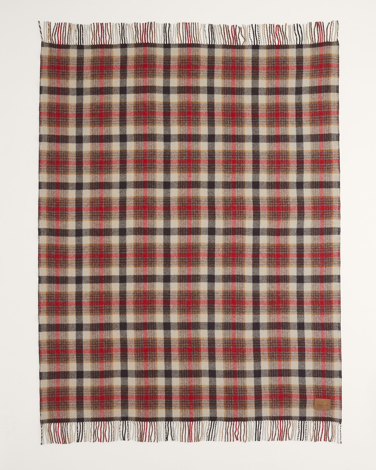 MOTOR ROBE THROW WITH LEATHER CARRIER<br>LASSEN
