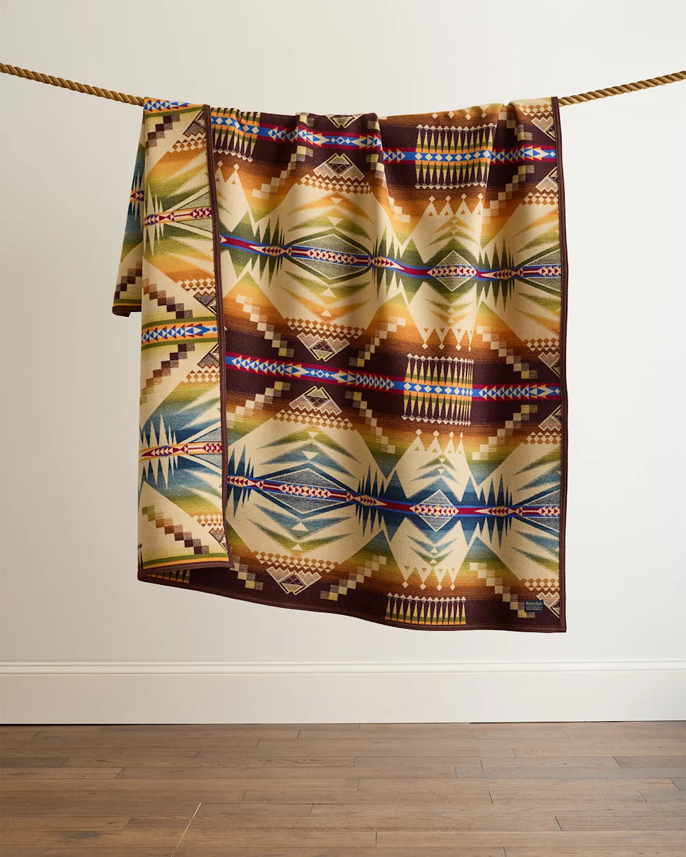 MYSTIC LAKE BLANKET<br>TAN MULTI
