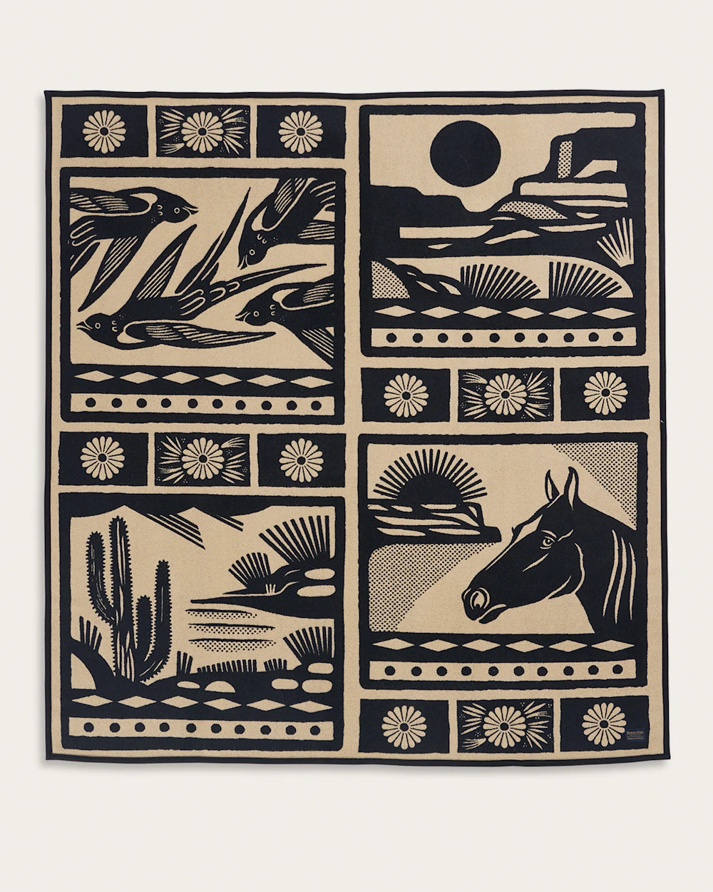 SARATOGA BLANKET<br>TAN/BLACK