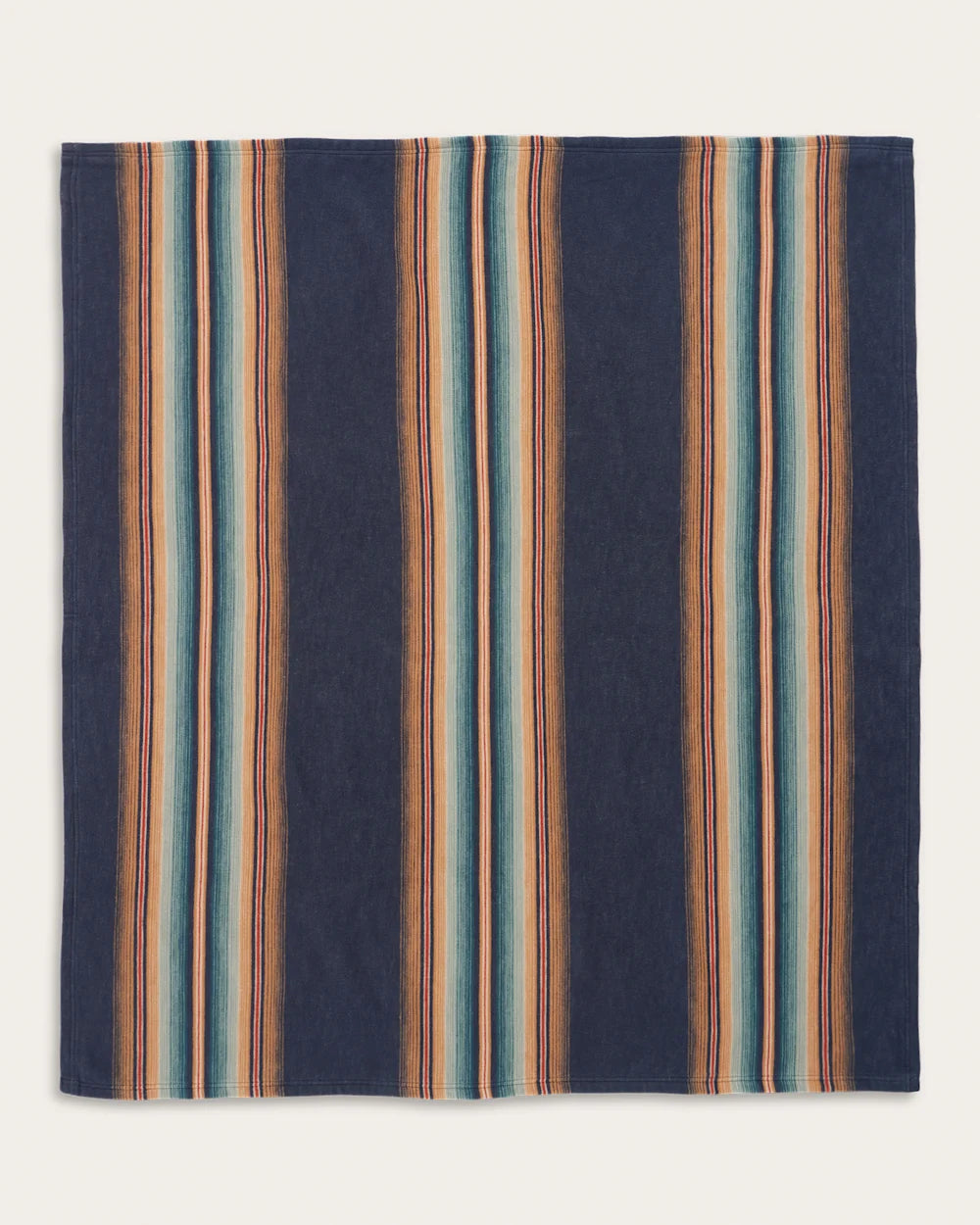 WYETH FALLS/STRIPE ORGANIC COTTON THROW GIFT PACK<br>DENIM
