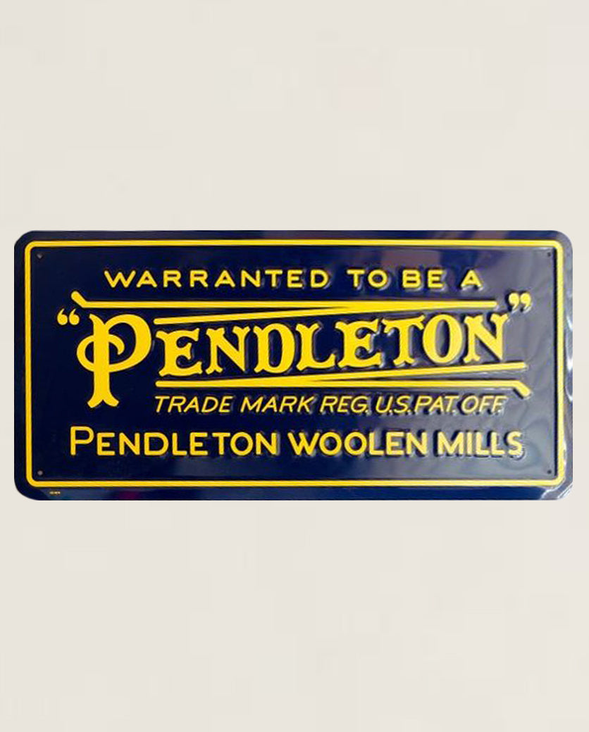 PENDLETON 店舗用 サイン プレート 新品 ビンテージ VINTAGE LOGO WALL SIGNNAVY