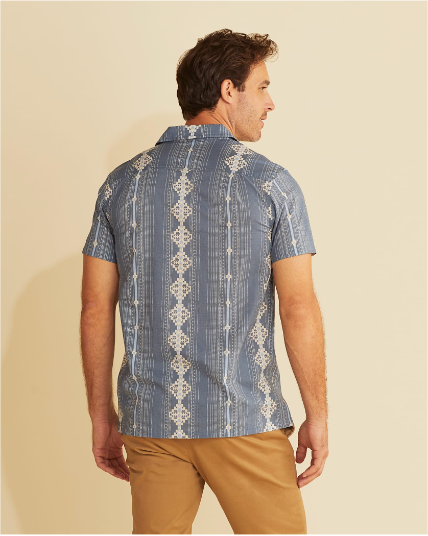 Aloha Shirt <br> Washed Blue