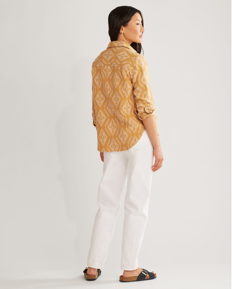 Long Beach Chamois Shirt <br> Curry/Brown Sugar