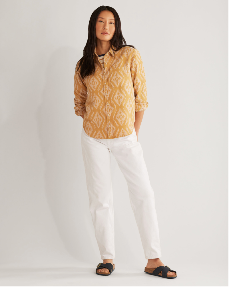 Long Beach Chamois Shirt <br> Curry/Brown Sugar