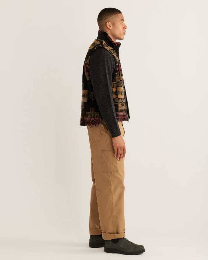 Ridgeline - Fleece Vest <br> Black/Olive Chief Joseph