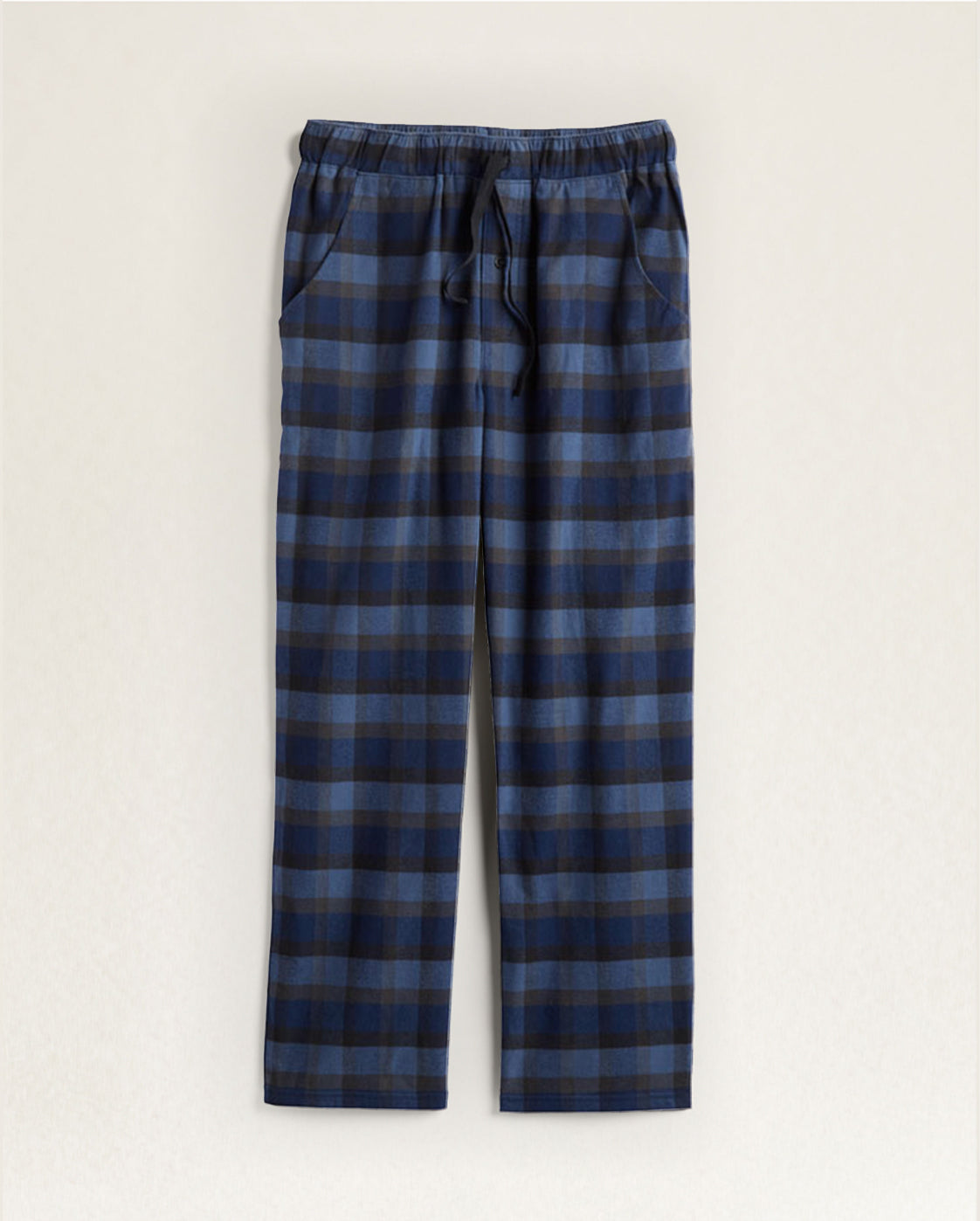 PJ Pant <br> Charcoal/Blue Block Plaid