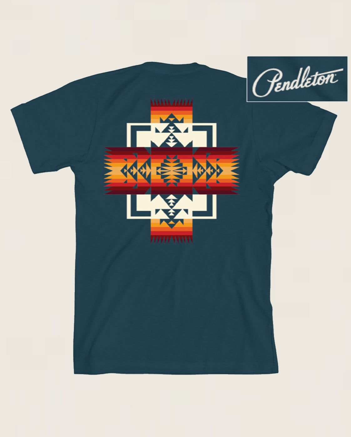 MEN'S GRAPHIC TEE<br>DEEP TEAL/MULTI CHIEF JOSEPH