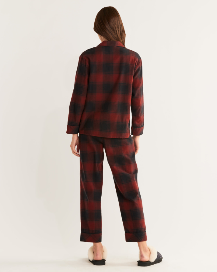 Women's Pajama Set<br>Red/Black Ombre