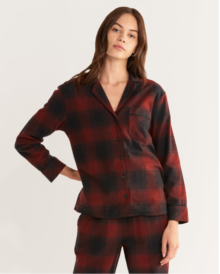 Women's Pajama Set<br>Red/Black Ombre