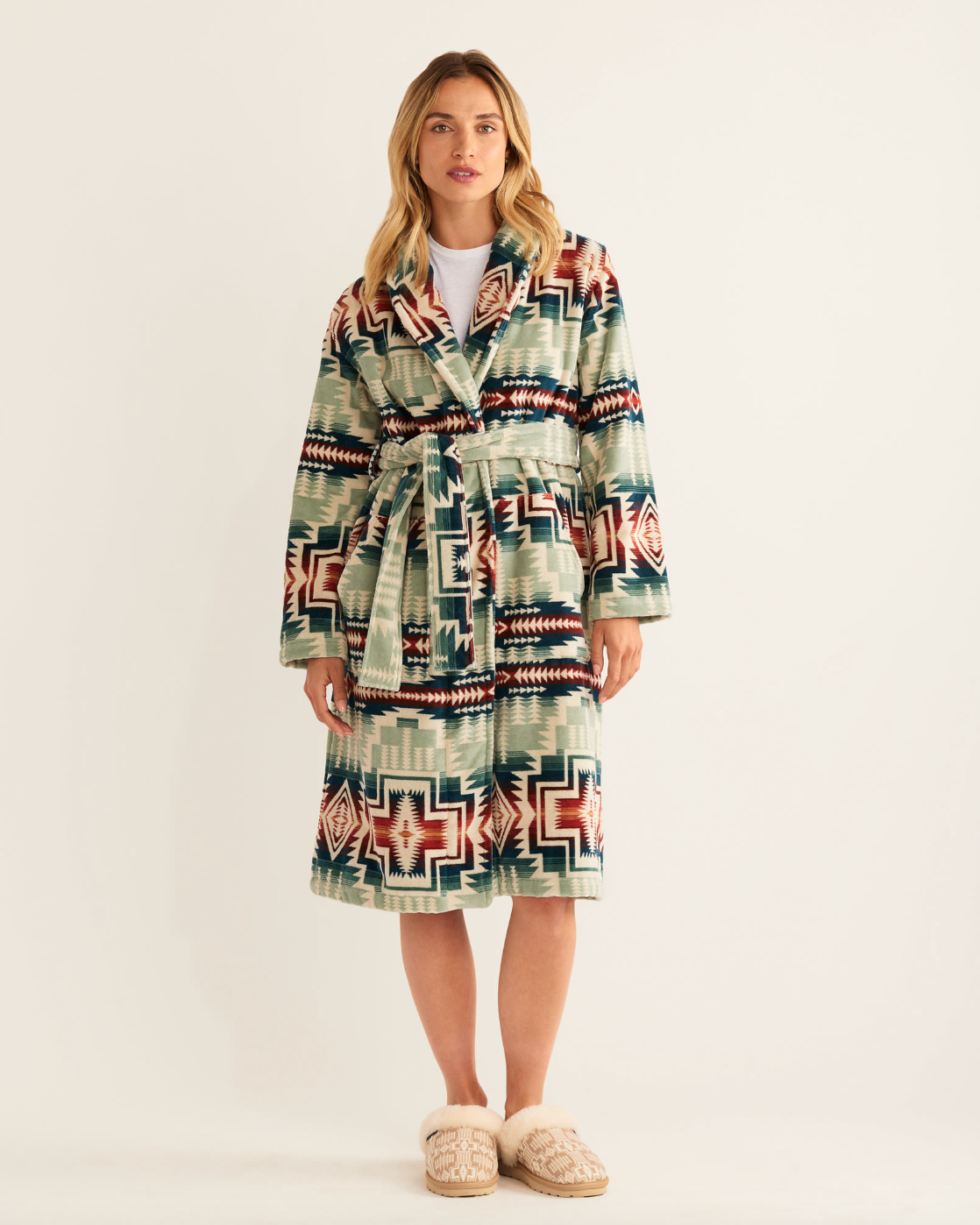 Women's Robe <br> Silver Blue Harding Star