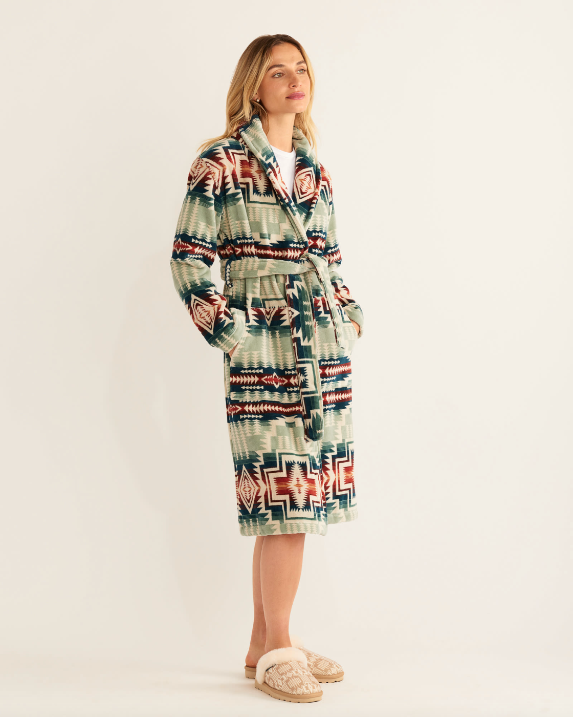 Women's Robe <br> Silver Blue Harding Star