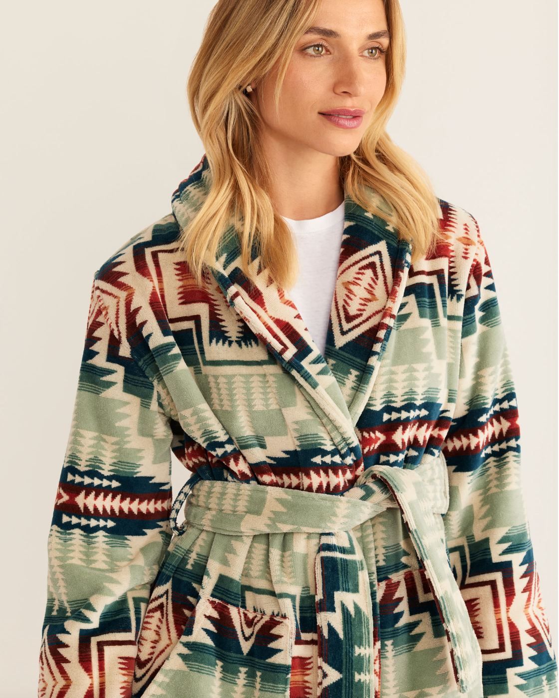 Women's Robe <br> Silver Blue Harding Star