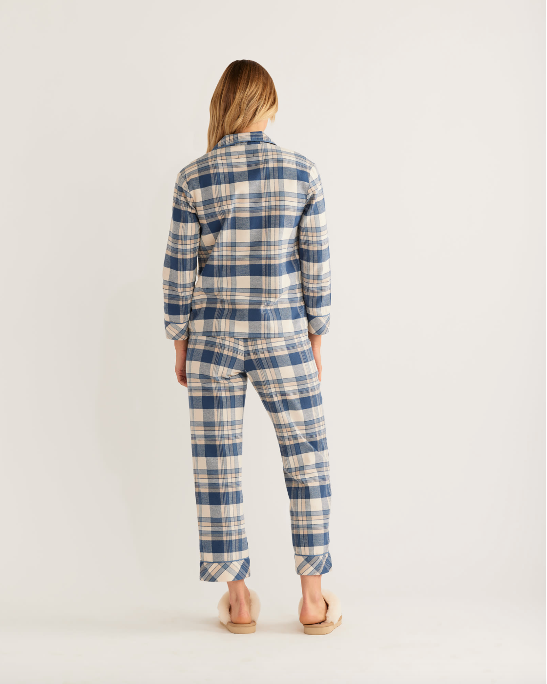 Women's Pajama Set <br> Blue/Ivory Plaid