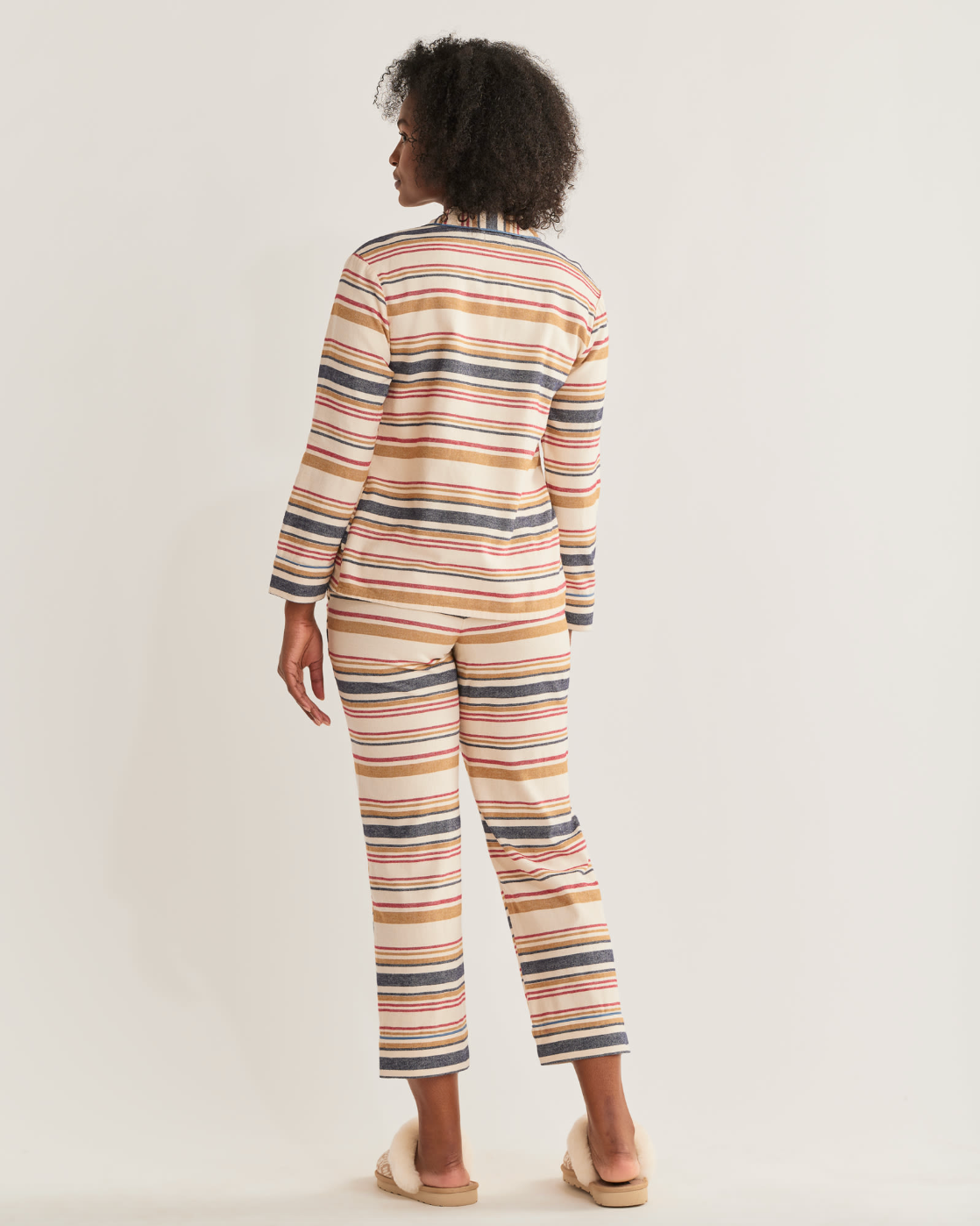 Women's Pajama Set <br> Ivory Scout Stripe