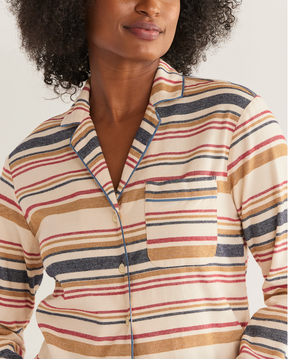 Women's Pajama Set<br>Ivory Scout Stripe