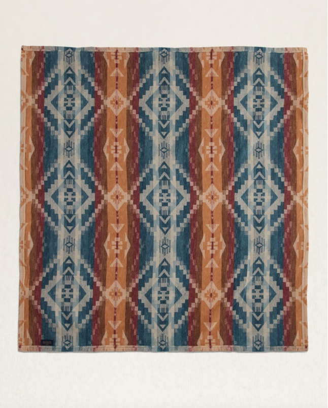 CARICO LAKE/STRIPE ORGANIC COTTON THROW GIFT PACK<br>SANDSHELL/ANDORA