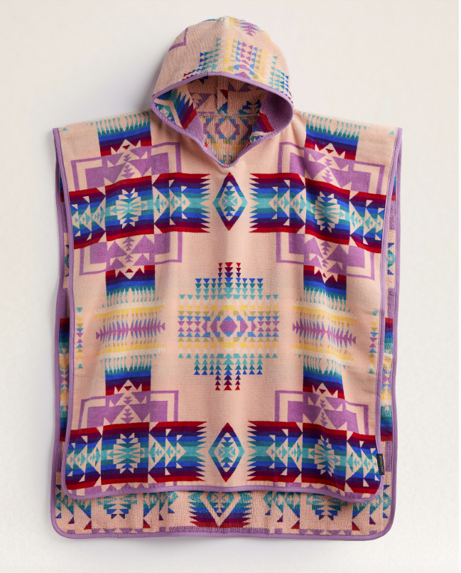 CHIEF JOSEPH TWEEN HOODED TOWEL<br>PINK