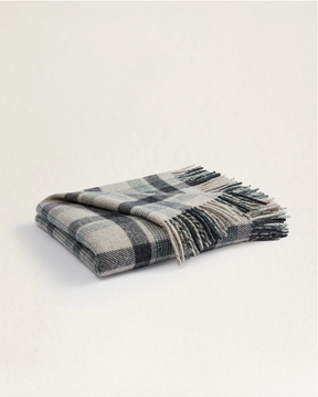 Eco-Wise Washable Throw<br>Kelso Plaid Oat