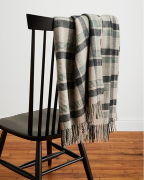 Eco-Wise Washable Throw<br>Kelso Plaid Oat