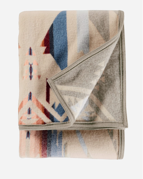 Napped Jacquard Throw<br>White Sands Tan