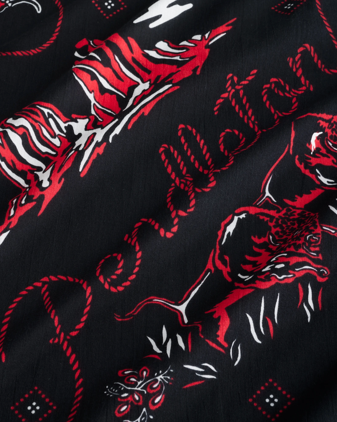 COWBOY SCENE BANDANA<br>BLACK