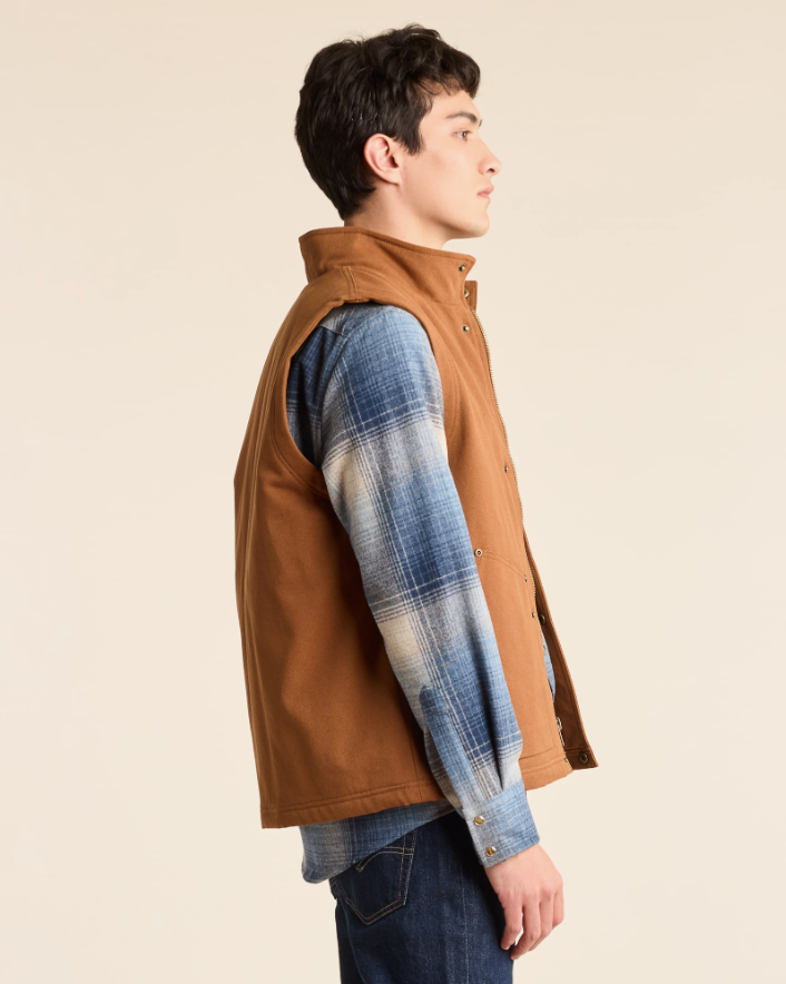 MEN'S PINE GROVE CANVAS VEST<br>WHISKEY