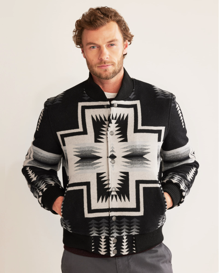 MEN'S GORGE WOOL JACKET<br>BLACK HARDING