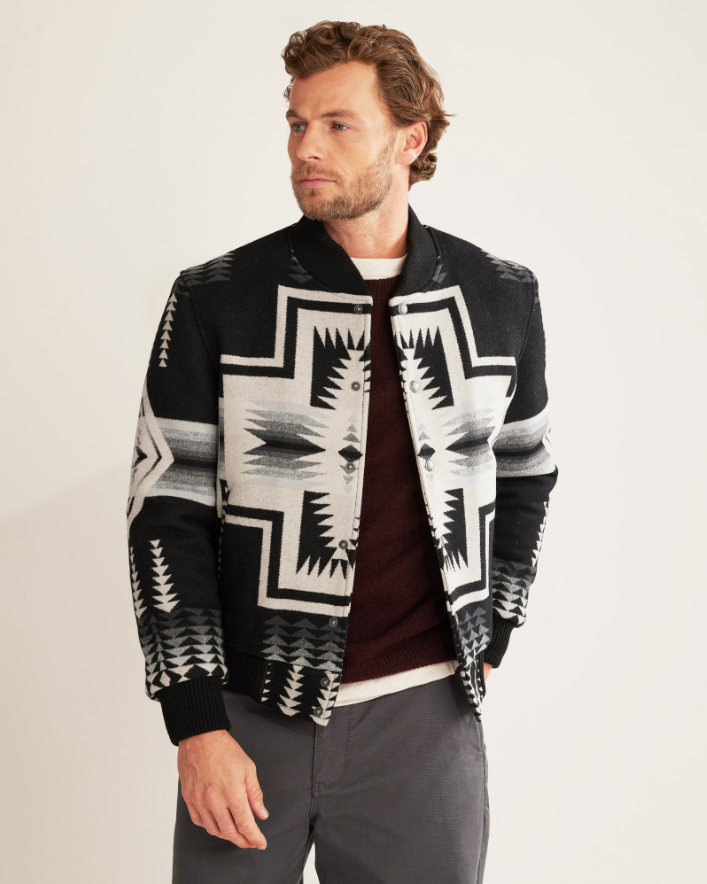 MEN'S GORGE WOOL JACKET<br>BLACK HARDING