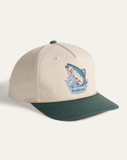 SALMON FIVE PANEL SNAPBACK HAT<br>BIRCH