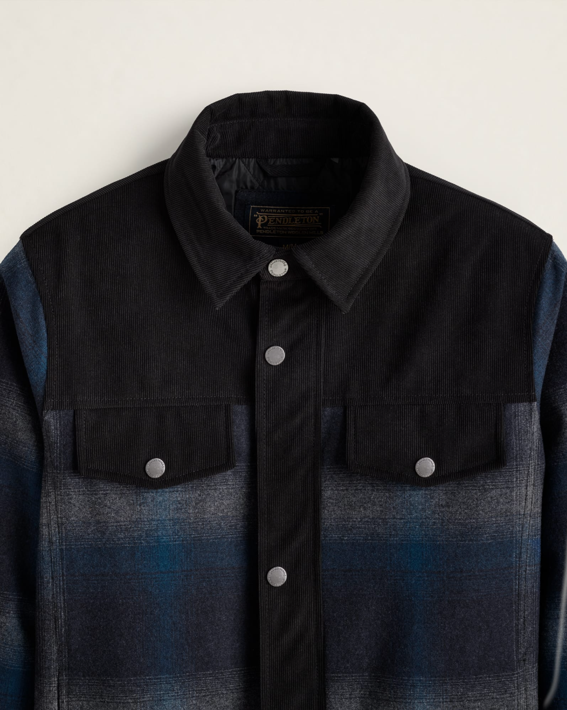 MEN'S PLAID TIMBERLINE SHIRT JACKET<br>GREY/BLUE PLAID