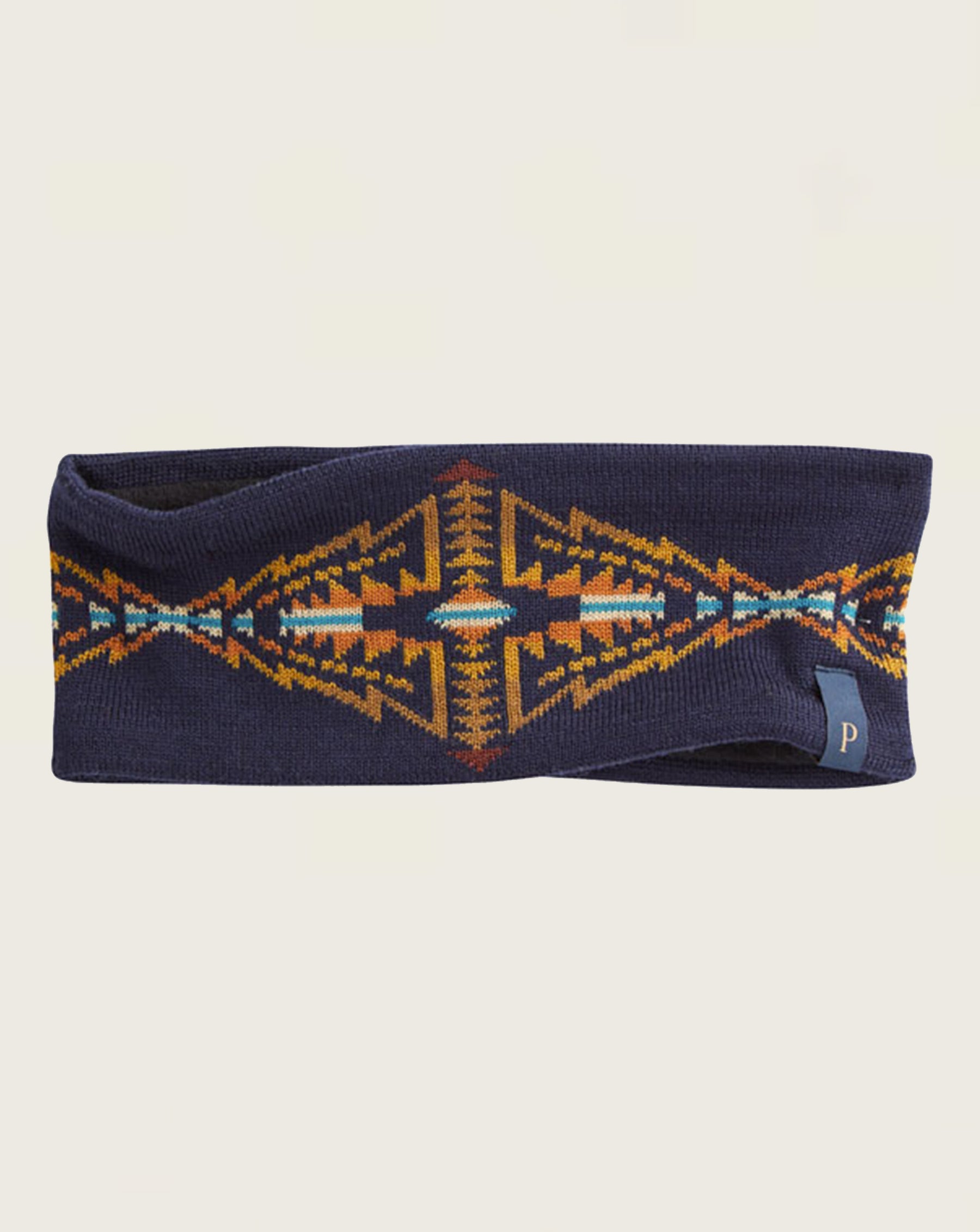 Fleece-Lined Headband <br> Trapper Peak Navy