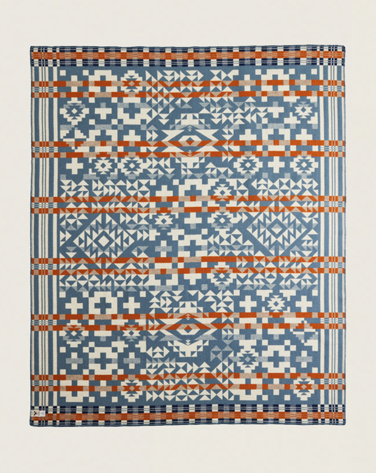 BLUE RIDGE BLANKET<br>BLUE/RUST