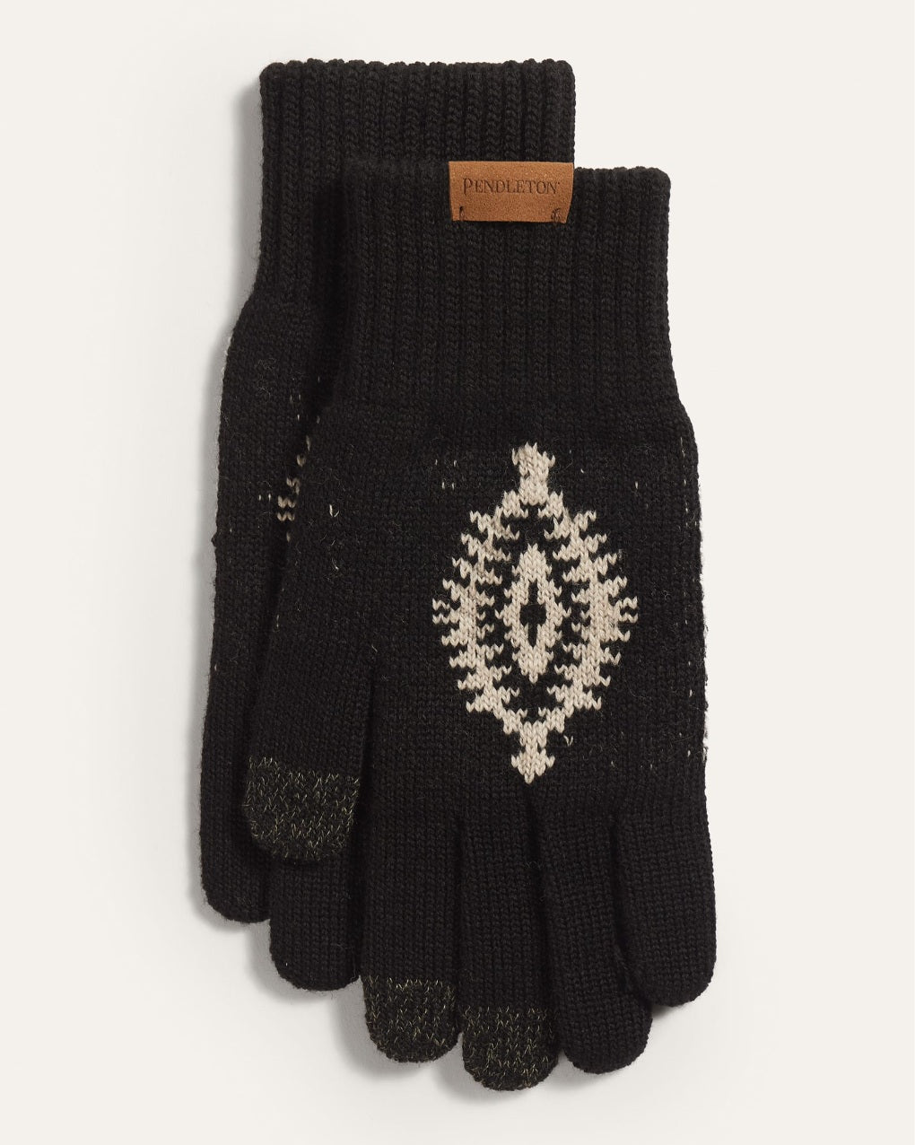 MERINO TEXTING GLOVE<br>LOS OJOS BLACK