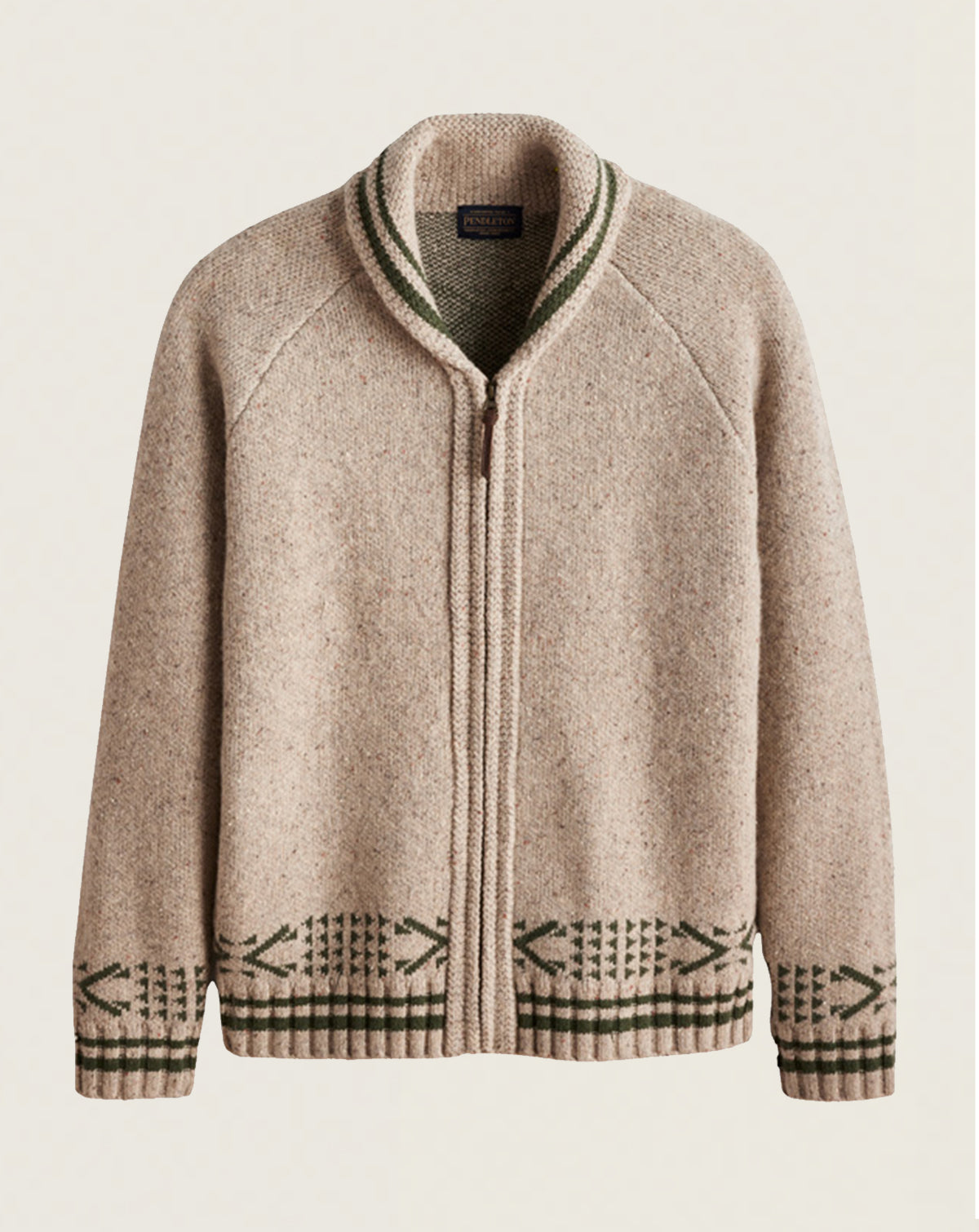 MEN'S SALMON FALLS ZIP SWEATER<br>OATMEAL