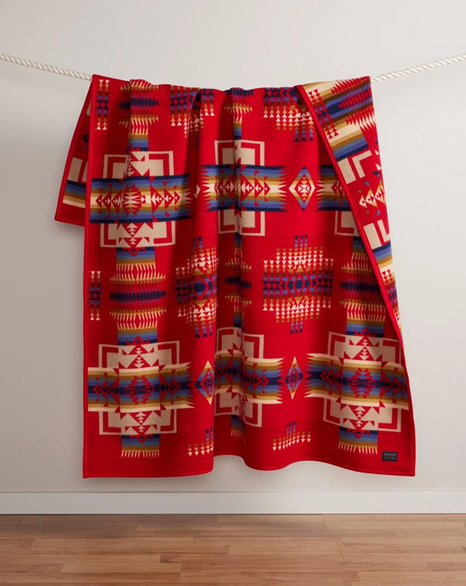 CHIEF JOSEPH JACQUARD ROBE<br>SCARLET