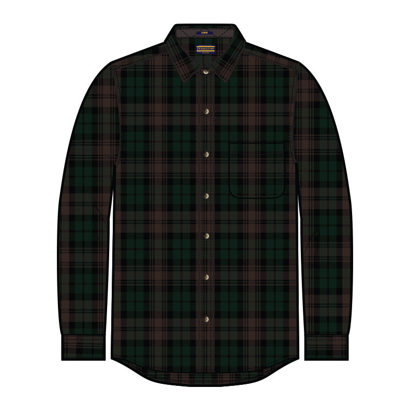 Lodge Shirt<br>Brown Watch Tartan