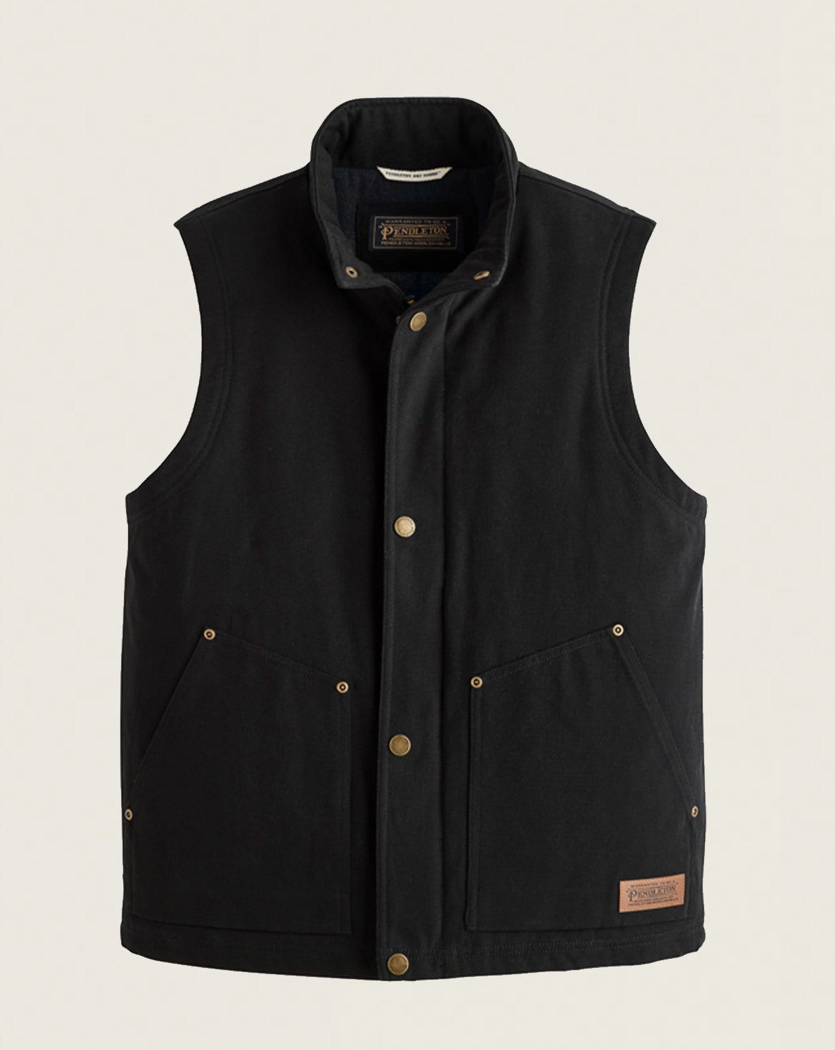 MEN'S PINE GROVE CANVAS VEST<br>BLACK