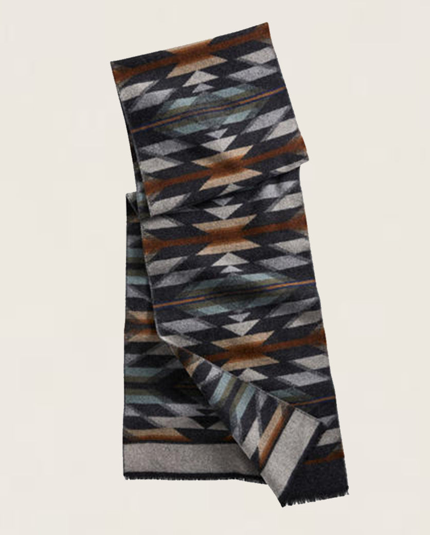 Jacquard Scarf <br> Wyeth Trail Oxford